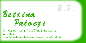 bettina paloczi business card